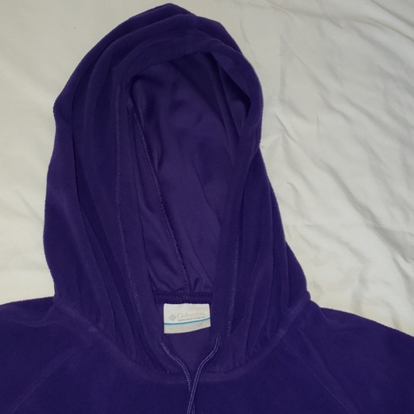 Columbia Women's Purple Hooded Sweatshirt - Picture 2 of 2